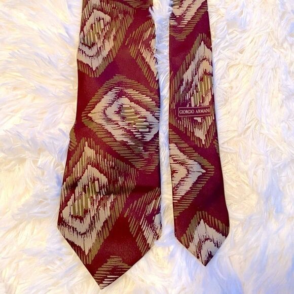 🌷 Giorgio Armani🌷100% Silk Tie - Picture 5 of 5